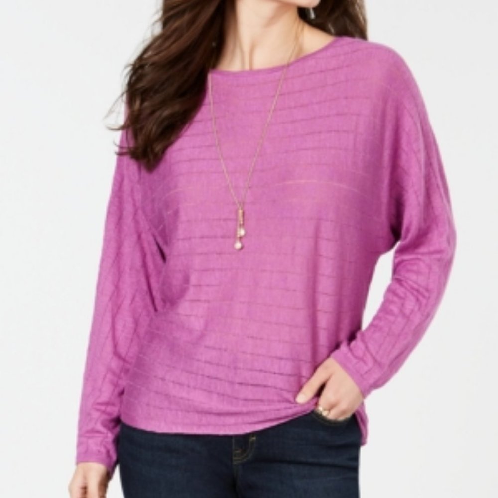 Style & Co. Womens Sheer Long Sleeve T-Shirt